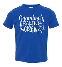 Load image into Gallery viewer, Grandma Baking Crew Funny Christmas Shirts toddler blue
