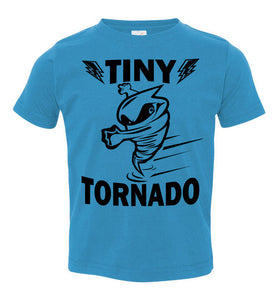 Tiny Tornado Funny Kids Shirts toddler turquoise 