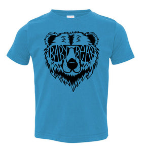 Baby Bear Toddler Tee Or Infant Onesie turquoise 
