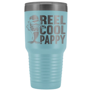 Reel Cool Pappy Fishing Pappy Tumbler light blue