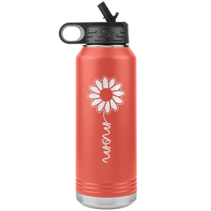 Sunflower Mom Water Bottle Tumblers coral 