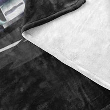 Load image into Gallery viewer, Asphalt Cowboy Trucker Fleece Throw Blanket Pete With Reefer 4