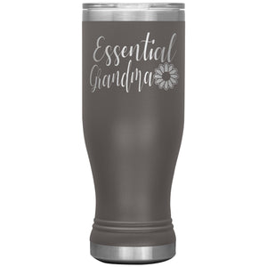Essential Grandma Tumbler Cup, Grandma Gift Idea pewter