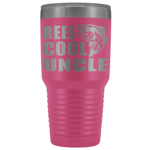 Reel Cool Uncle 30oz. Tumblers Uncle Travel Mug pink