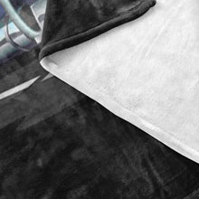 Load image into Gallery viewer, Asphalt Cowboy Trucker Fleece Throw Blanket Pete With Tanker 4