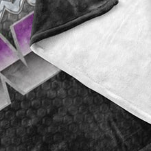 Load image into Gallery viewer, A Trucker Hauled My Heart away Trucker Wife or Girlfriend Fleece Throw Blanket 4