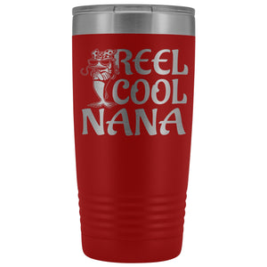 Reel Cool Nana Fishing 20oz Tumbler red