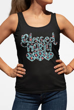 Load image into Gallery viewer, Blessed Mama Leopard Print Mom Quote Tanks racerback 