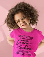 Load image into Gallery viewer, Crazy Grandma T Shirts | Funny Grandchild T-Shirts