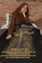 Load image into Gallery viewer, Dry Bones Hear The Word Of The Lord Christian Blanket Throws 3