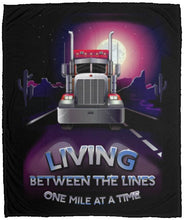 Load image into Gallery viewer, Living Between The Lines Trucker Fleece Blanket