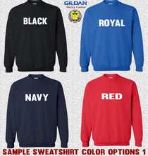 Load image into Gallery viewer, Gildan Sweatshirt Color Options 1
