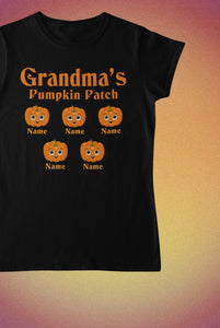 Grandma's Pumpkin Patch Grandma Pumpkin Shirt