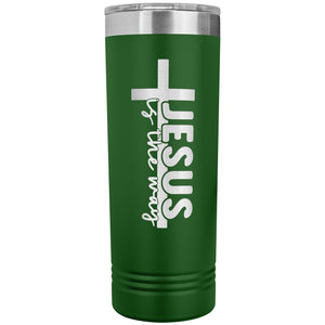 Jesus Is The Way Christian Tumblers green