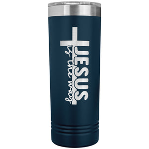Jesus Is The Way Christian Tumblers navy