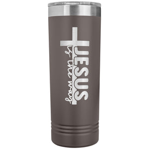 Jesus Is The Way Christian Tumblers pewter