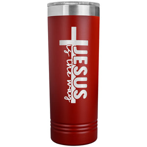 Jesus Is The Way Christian Tumblers red