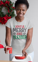 Load image into Gallery viewer, Joyful Merry And Blessed Christian Christmas Shirts
