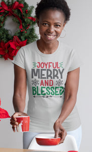 Joyful Merry And Blessed Christian Christmas Shirts