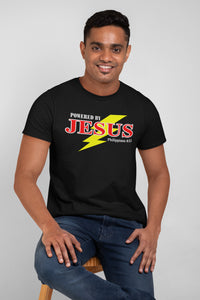 Powered By Jesus Christian T Shirt mock up