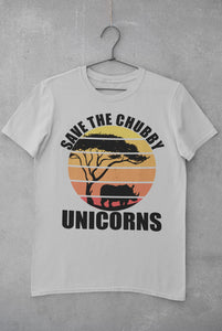 Save The Chubby Unicorns Funny Rhino T Shirt