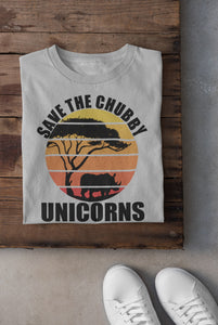 Save The Chubby Unicorns Funny Rhino T Shirt 2