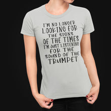 Load image into Gallery viewer, Sound Of The Trumpet Christian Quote Shirts