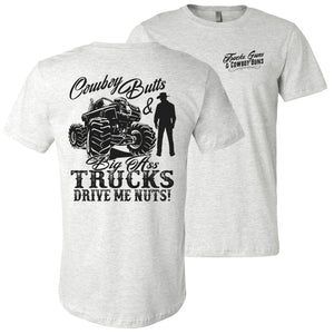 Cowboy Butts & Big Ass Trucks Cowgirl T Shirt ash