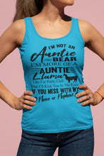 Load image into Gallery viewer, Auntie Llama Shirt | Auntie Bear Shirt | Funny Aunt Tank Tops