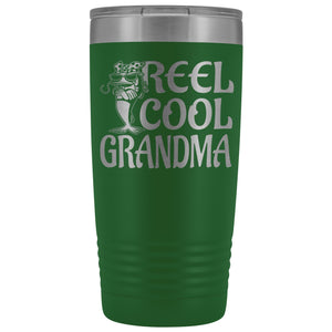 Reel Cool Grandma Fishing 20oz Tumbler green
