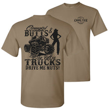 Load image into Gallery viewer, Cowgirl Butts &amp; Big Ass Trucks Country Cowboy T Shirt Brown Savana