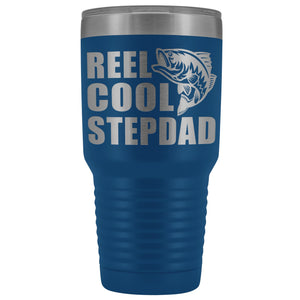 Reel Cool Stepdad 30oz. Tumblers Step Dad Travel Mug blue