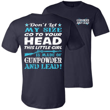 Load image into Gallery viewer, Gunpowder And Lead Funny Cowgirl T Shirts country girl shirt navy