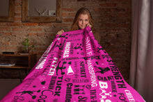 Load image into Gallery viewer, Cheerleading Fleece Blanket Cheer Blankets. 2