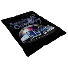 Load image into Gallery viewer, Asphalt Cowboy Trucker Fleece Throw Blanket Pete With Reefer 5