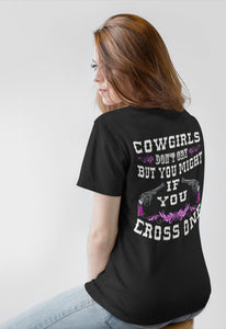 Cowgirls Don't Cry Funny Cowgirl T Shirts mock up