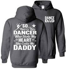 Load image into Gallery viewer, Dancer Who Stole My Heart Daddy Dance Dad Hoodie charcoal