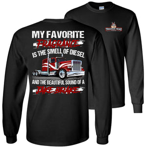 Diesel And Jake Brake Long Sleeve Trucker Shirts black