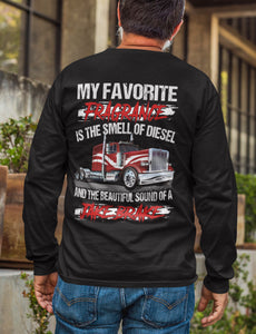 Diesel And Jake Brake Long Sleeve Trucker Shirts