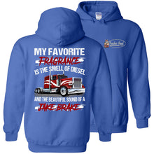 Load image into Gallery viewer, Diesel And Jake Brake Trucker Hoodie royal pullover