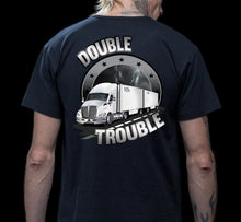 Load image into Gallery viewer, Double Trouble LTL Truck Driver T-Shirt mock up