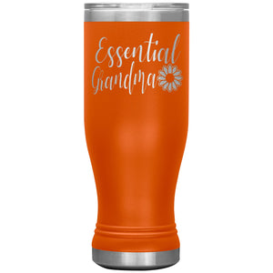 Essential Grandma Tumbler Cup, Grandma Gift Idea orange