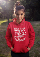 Load image into Gallery viewer, Crazy Enough To Love It! Cheer Flyer Cheer Hoodies mock up