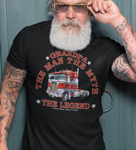 Grandpa The Man The Myth The Legend Trucker Shirt