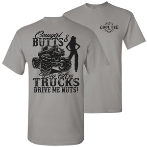 Cowgirl Butts & Big Ass Trucks Country Cowboy T Shirt gravel