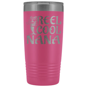 Reel Cool Nana Fishing 20oz Tumbler pink