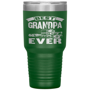 Best Grandpa Ever Trucker Cups 30 Ounce Vacuum Tumbler green