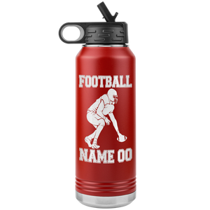 32oz. Water Bottle Tumblers Personalized Football Water Bottles