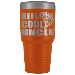 Reel Cool Uncle 30oz. Tumblers Uncle Travel Mug orange