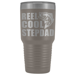 Reel Cool Stepdad 30oz. Tumblers Step Dad Travel Mug pewter